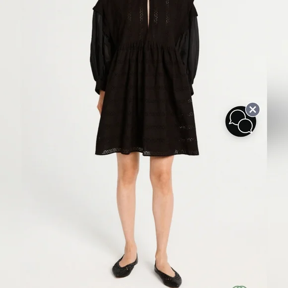 Claudie Pierlot french dress adorable brand new FR 36 US 4 oversized - Picture 5 of 8